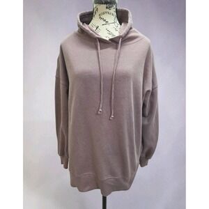 SO Lounge Life Oversized Pullover Hoodie Size L Dusty Rose Mauve Cozy Athleisure